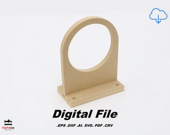 Digital File - 4" Dust Collector Hose Bracket Hanger DIY CNC Router