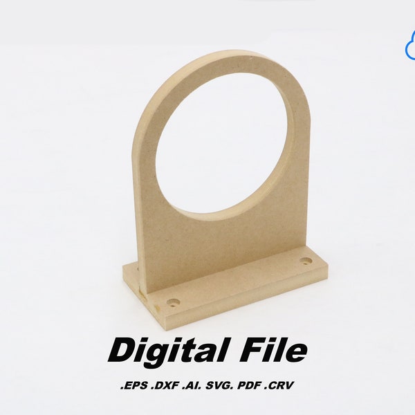 Digital File - 4" Dust Collector Hose Bracket Hanger DIY CNC Router