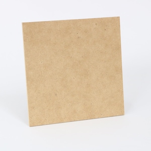 Square Shape MDF Large Small Unfinished Wood DIY Pick Size 4&quot; - 24&quot;