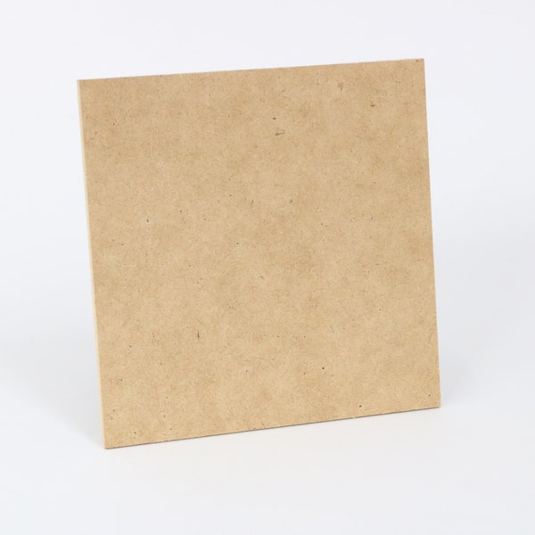 Square Shape MDF Large Small Unfinished Wood DIY Pick Size 4" - 24"