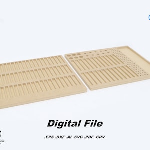 Router Bit Organizer Storage Trays for CNC Routers - Digital File