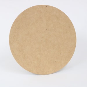 Circle Shape MDF Large Small Unfinished Wood DIY Sign Pick Size 4&quot; - 24&quot;