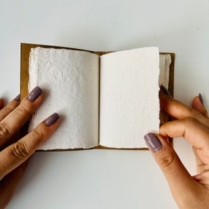 Deckle Edge Journal | Deckle Edge Paper | Travelers Notebook | Watercolor | Handmade Paper | Mini Journal | Deckled Paper | Handmade Journal
