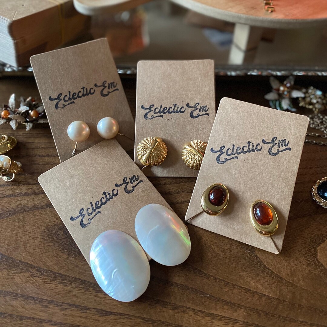 Vintage Costume Earring Bundle - Etsy