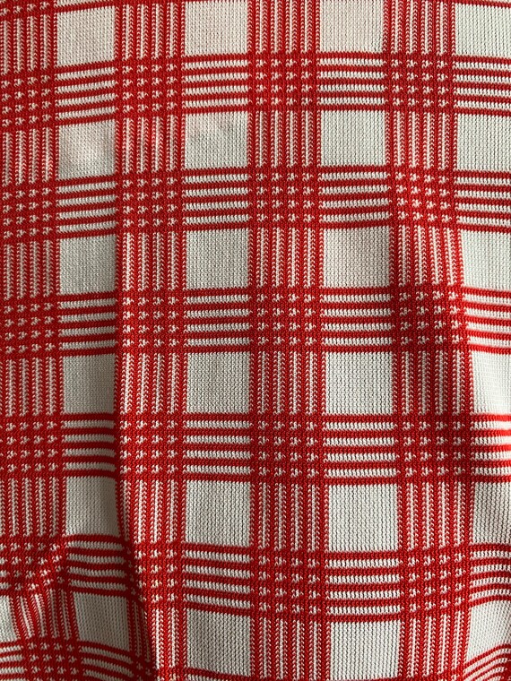 Homemade Vintage Red Checkered Dress - image 4