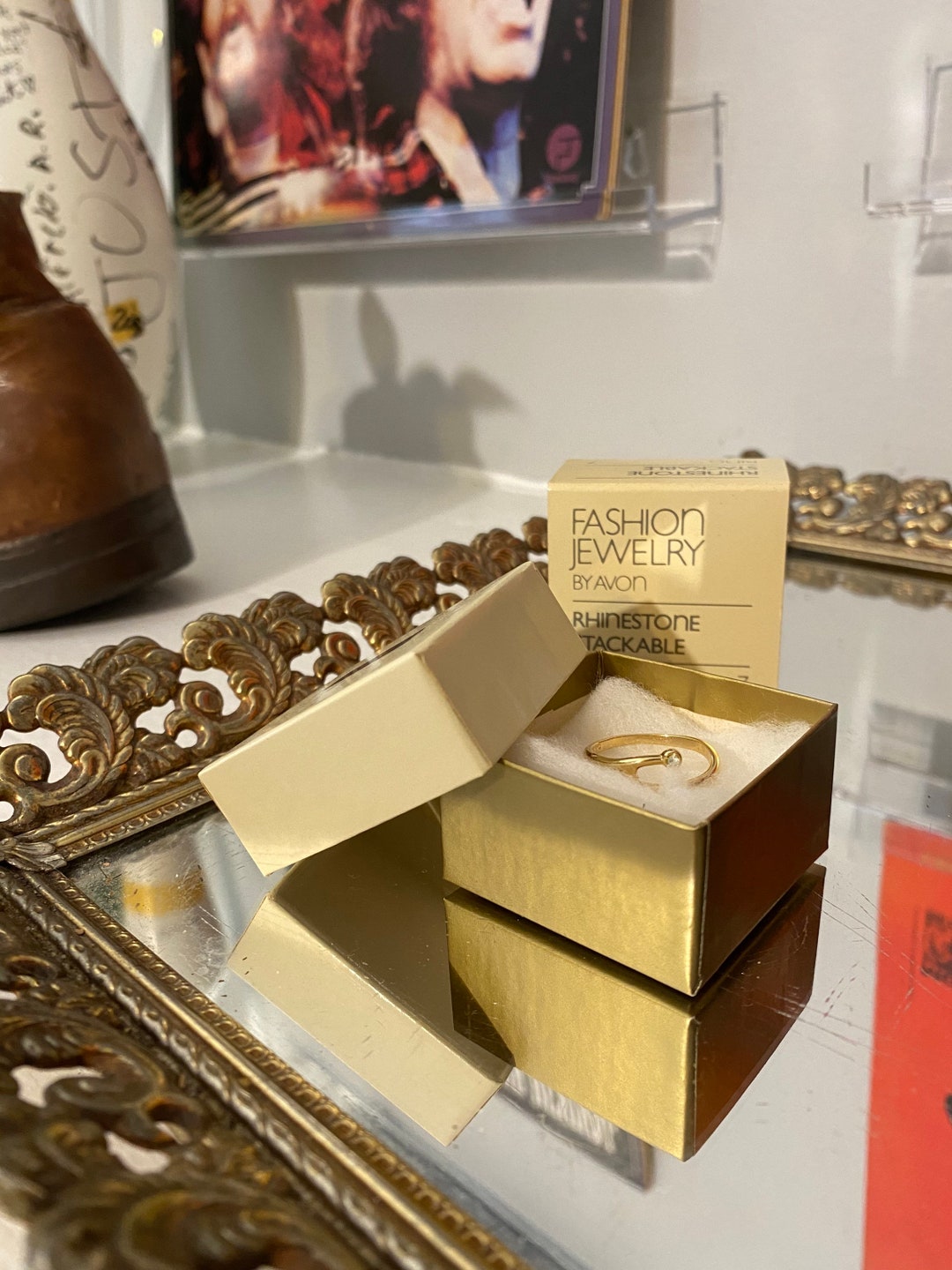 1983 Vintage Avon Stackable Ring in Original Packaging SIZE 7 - Etsy