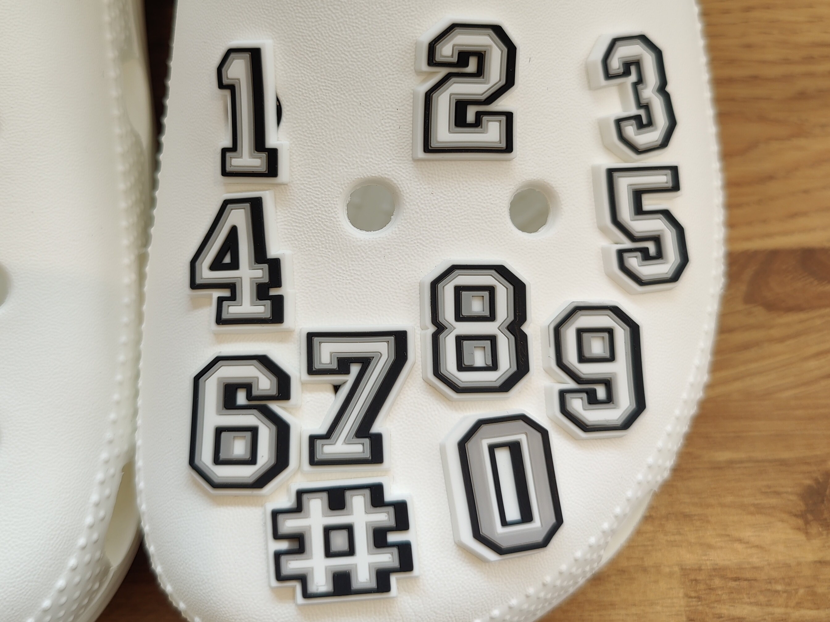 CUSTOMIZABLE Numbers/Letters Shoe Charms PERSONALISED