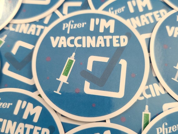 Ich Bin Geimpfter Aufkleber Pfizer Biontech Etsy