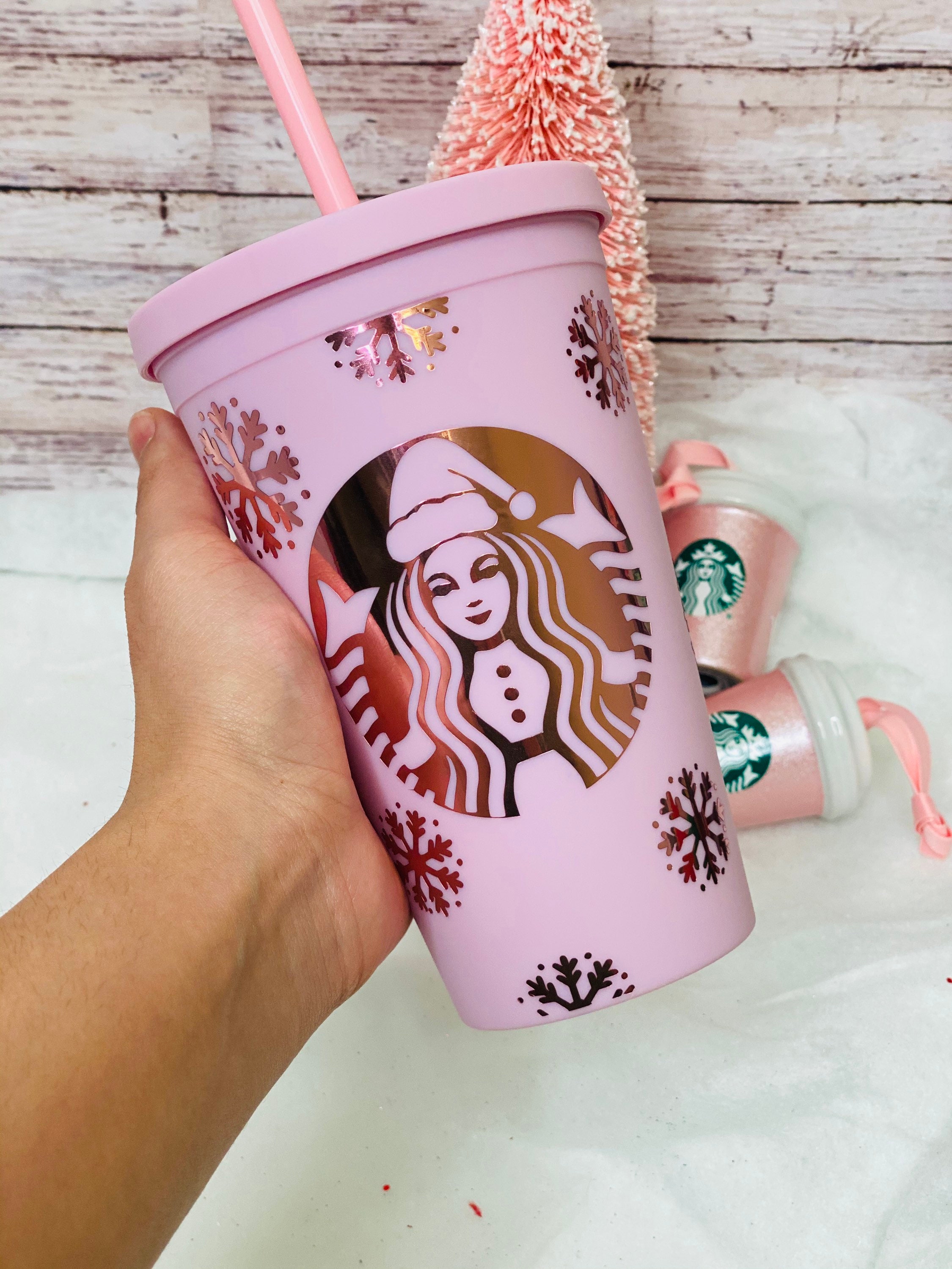 Starbucks 2021 holiday Starbucks inspired tumbler cold cup Etsy