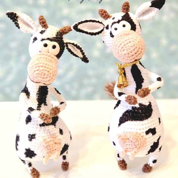 Figurine de vache décorative faite à la main - cadeau pour un anniversaire, un mariage, un baptême ou un jubilé/figurine de vache amusante