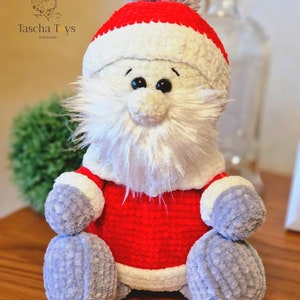 Weihnachtsmann gehäkelt, handgemachte Nikolaus, Santa Klaus Plüsch Deko