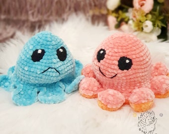 Peluches Ojos Para Pulpos Reversibles Pulpo Reversible De Hilo De