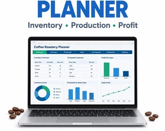 Coffee Roastery Spreadsheet: Inventory, Production & Profit Planner