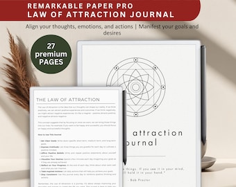 Dziennik Prawa Przyciągania dla Remarkable Paper Pro (27 stron) (pobranie cyfrowe)