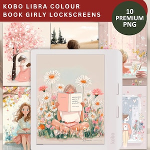 Kobo Libra Lock screen | Hand drawn Lockscreen | KLC Bookish Screen saver | Kobo Lock Screen Digital | Kobo Libra Screen Saver Kobo Gift