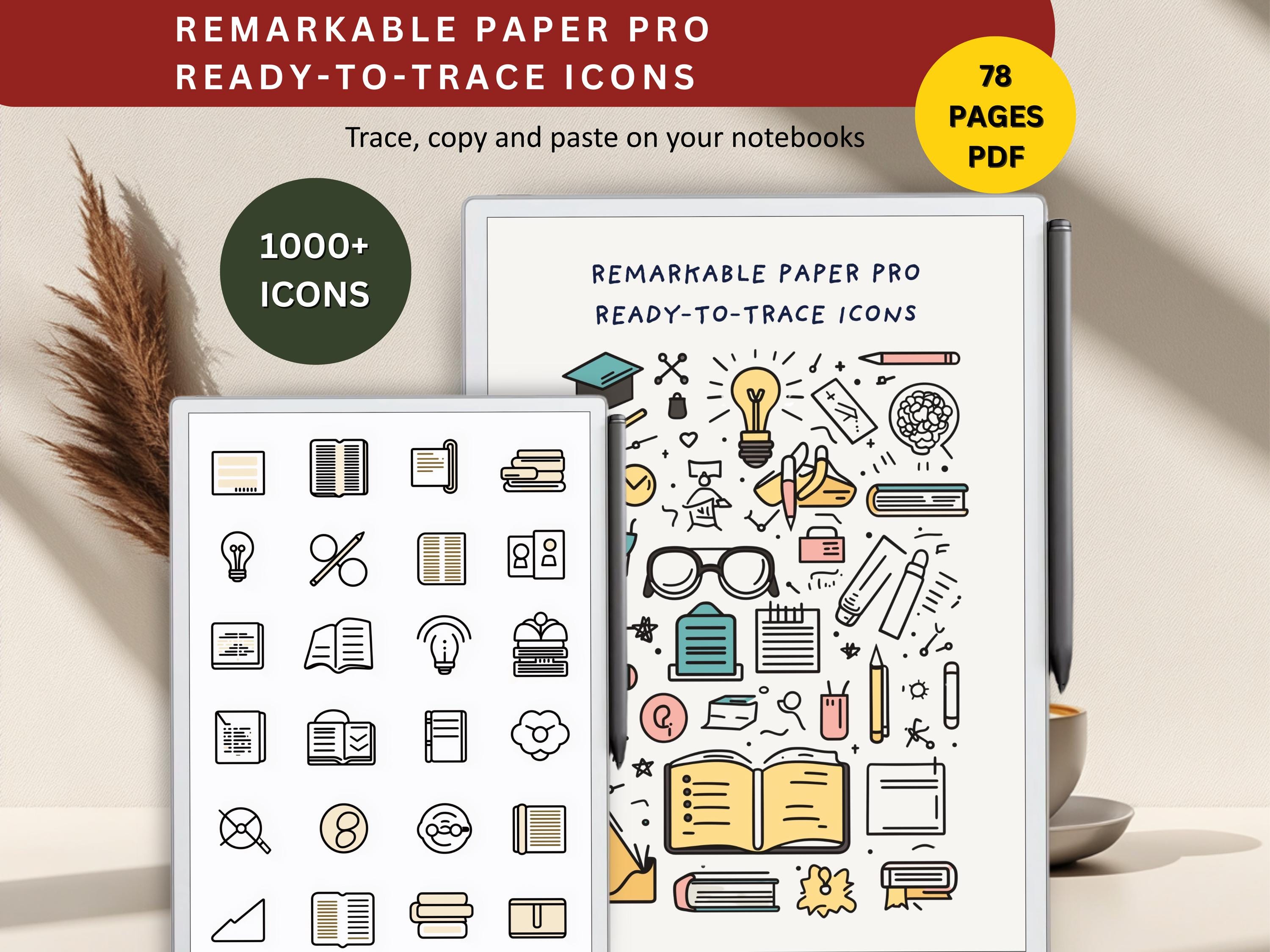 Cornell Notes Study Template for Remarkable Paper Pro Device, Study ...