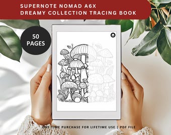 Cuaderno de plantillas para Supernote A6X: Colección de ensueño (patrón en PDF)