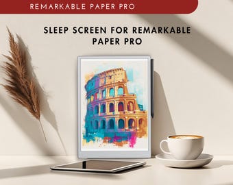 Pantalla de sueño Remarkable Paper Pro: Portada de destino turístico (PNG)