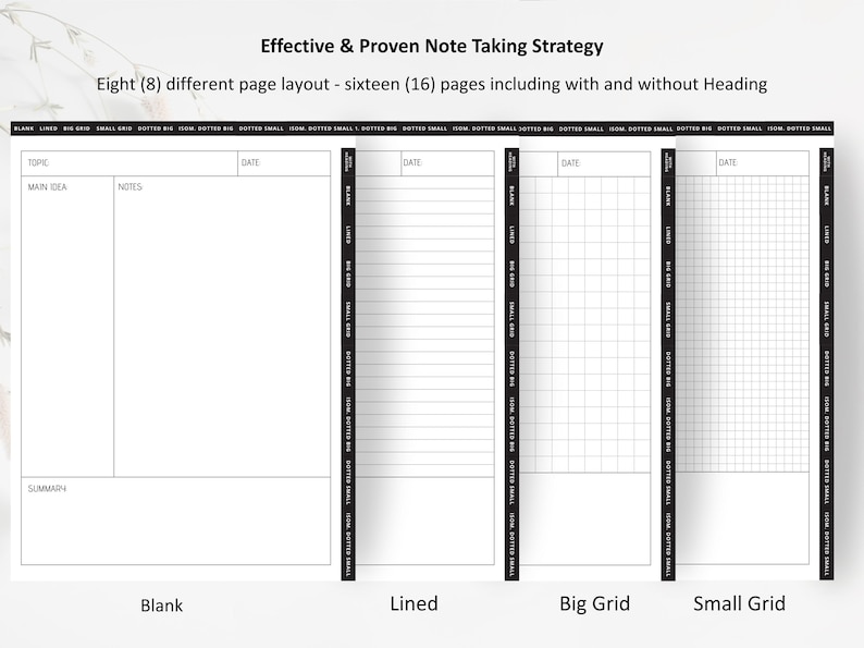 Supernote A5X Cornell Notes Template: Hyperlinked Manta Study (PDF ...