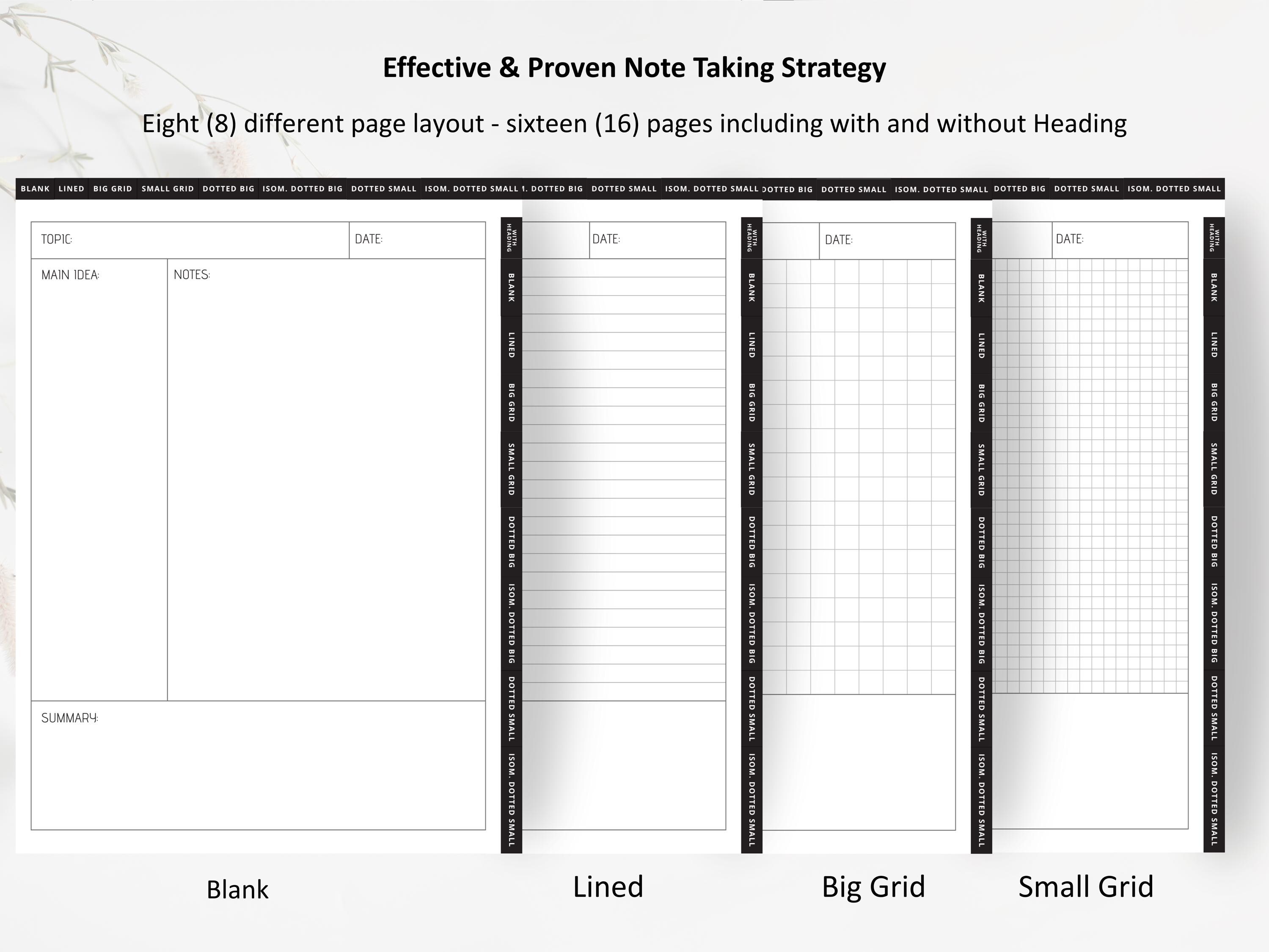 Supernote A5X Cornell Notes Template: Hyperlinked Manta Study (PDF ...