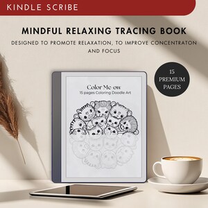 Doodle Cats Tracing Book for Kindle Scribe & Paperwhite (PDF)