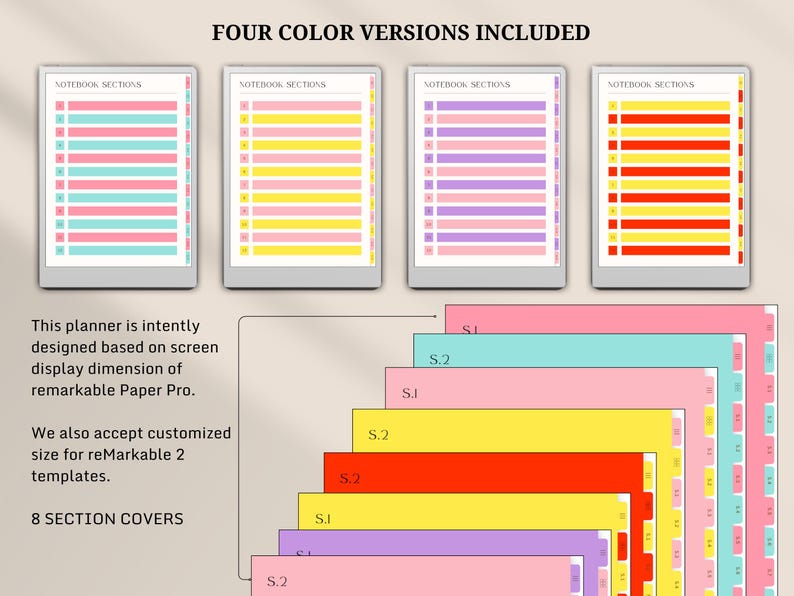 Remarkable Paperpro Notes.pdf Digital Notebook for Remarkable Paper Pro: Hyperlinked Planner (PDF) - Etsy