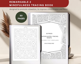 Positive Quotes Tracing Book for Remarkable 2 (PDF)
