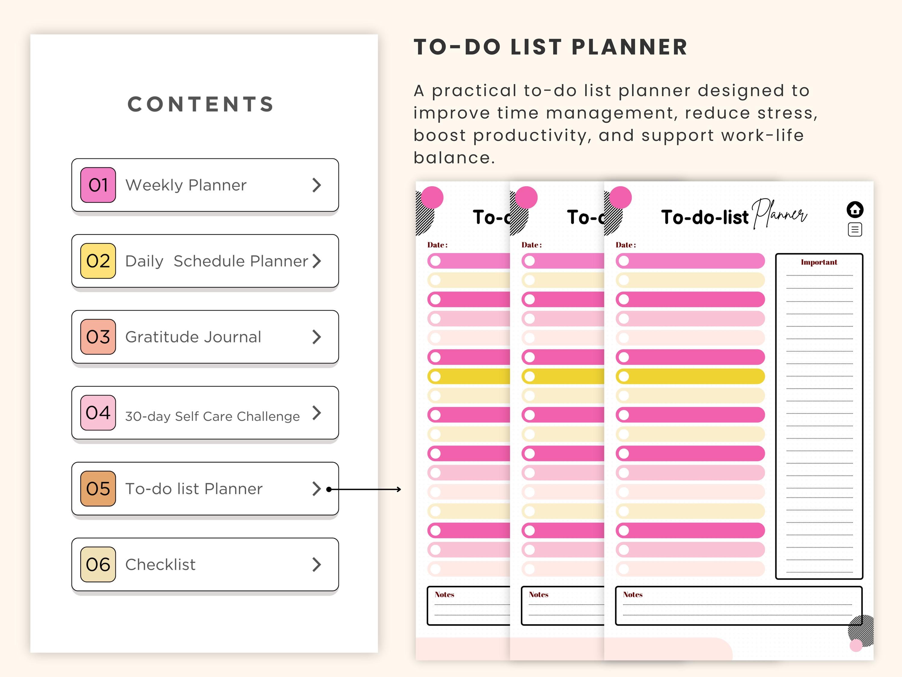 Productivity Planner Bundle for Remarkable Paper Pro Move ( Hyperlinked ...