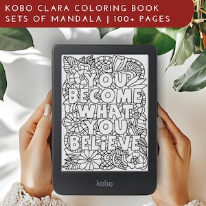 Kobo Clara Mandala Coloring Book: 100+ Pages (PDF)