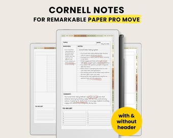 Remarkable Cornell Notes Notebook - Etsy
