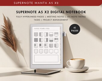 デジタルノートブック Supernote a6 x2 プランナー、Supernote