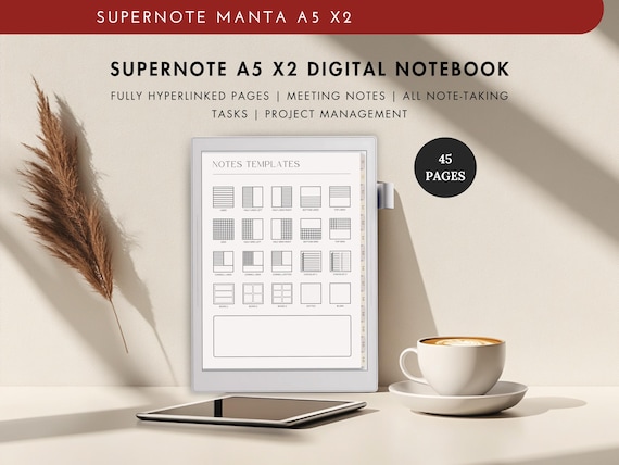 デジタルノートブック Supernote a6 x2 プランナー、Supernote