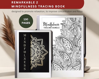 Mandala Tracing Book: 130 Pages for Remarkable 2 and Remarkable Paper Pure (PDF)