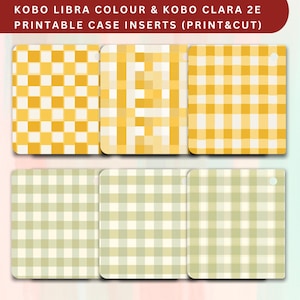 Gingham Kobo Libra Color Case Insert (PDF Download)