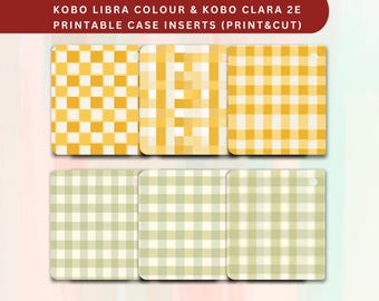 Gingham Kobo Libra Color Case Insert (PDF Download)