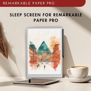 Tourist Destination Sleep Screen Saver for Remarkable Paper Pro (PNG)
