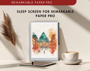 Protector de pantalla "Destino turístico para dormir" para Remarkable Paper Pro (PNG)