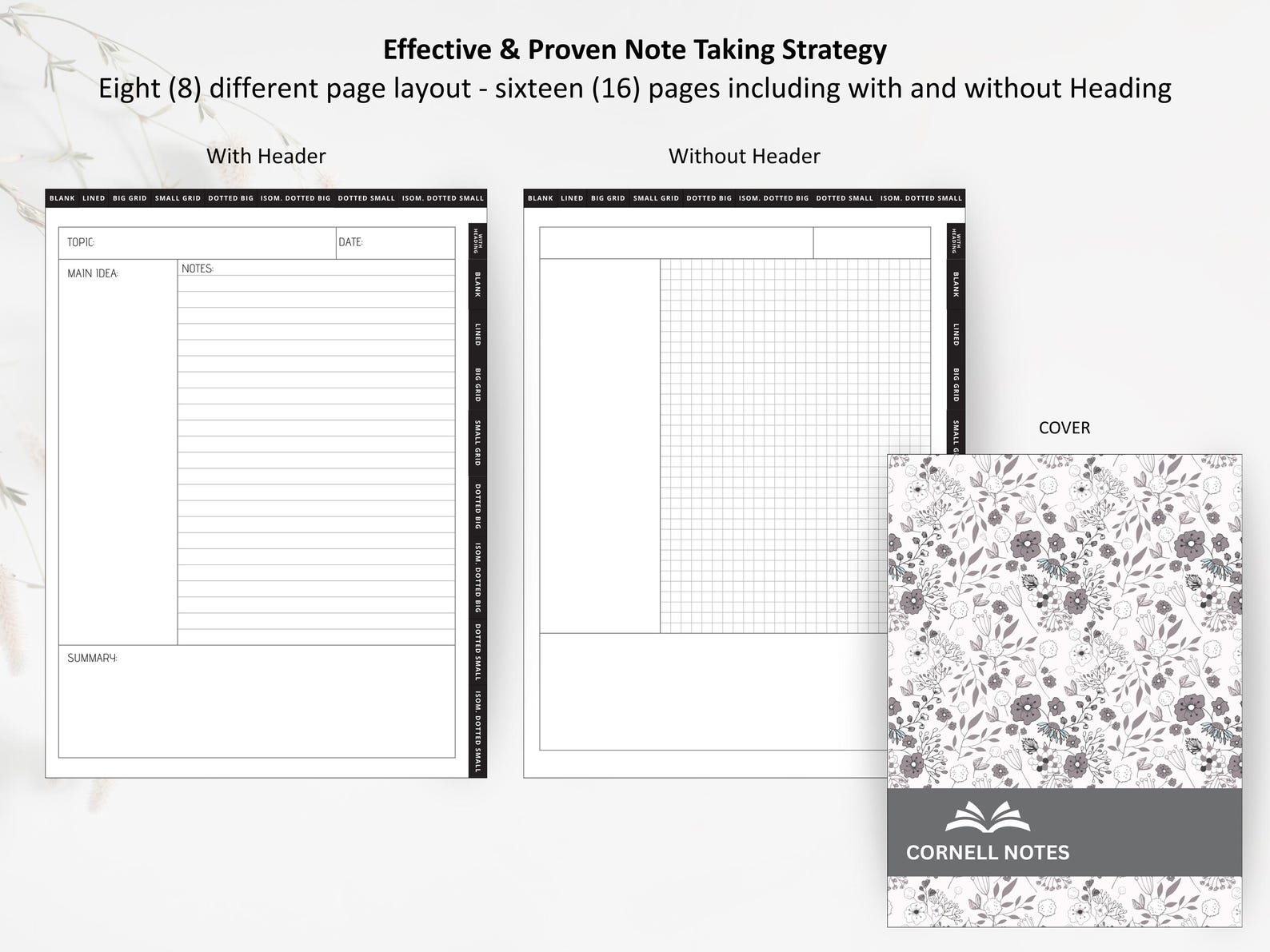 Supernote A5X Cornell Notes Template: Hyperlinked Manta Study (PDF ...