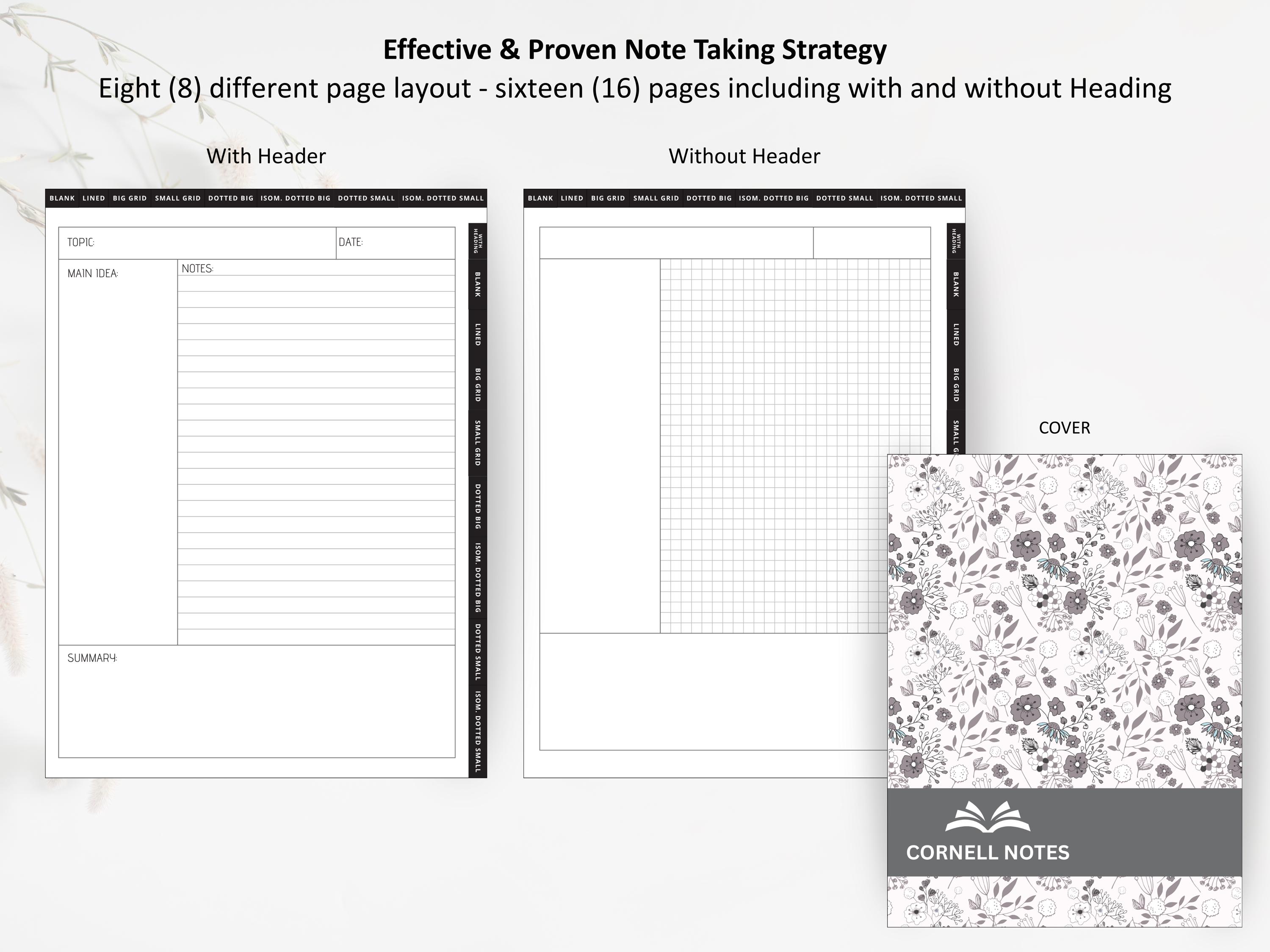Supernote A5X Cornell Notes Template: Hyperlinked Manta Study (PDF ...