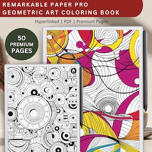 Geometric Art Coloring Book for Remarkable Paper Pro (PDF)