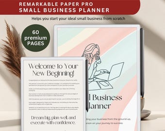 Remarkable Paper Pro Small Business Planner: 60-Page Digital Journal (Download)