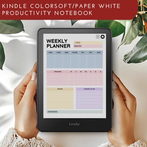 Kindle Colorsoft Productivity Notebook: Weekly Planner (PDF)