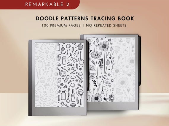 Doodle Pattern Tracing Book: 100 Pages for Remarkable 2 and Paper PURE  (PDF)