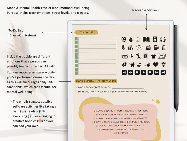 Remarkable Paperpro Notes.pdf Remarkable Paper Pro Daily Planner: Productivity Templates (PDF) - Etsy