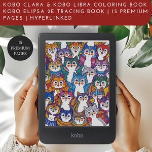 Doodle Cat Coloring & Tracing Book: Kobo Clara, Libra, Elipsa (PDF)