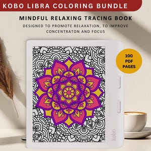 Mandala Coloring Book Bundle for Kobo Libra: 100+ Pages (PDF)