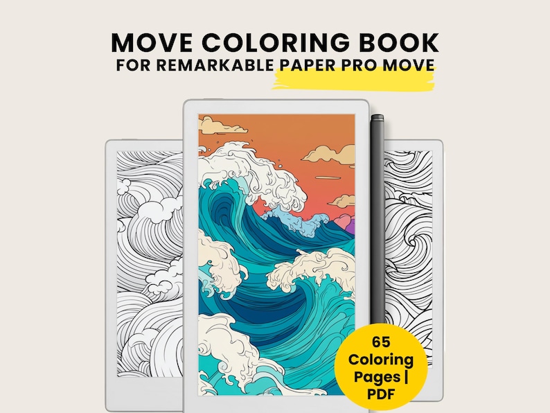 Move Coloring Book for Remarkable Paper Pro MOVE Device (PDF Download ...