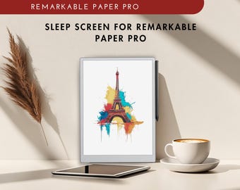 Arte de pantalla para dormir de Remarkable Paper Pro (PNG)