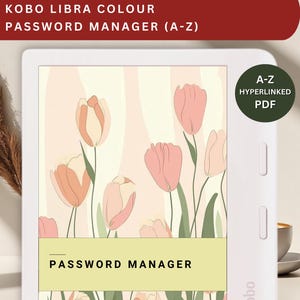 Kobo Libra Color Password Manager: Hyperlinked Tracker (PDF)