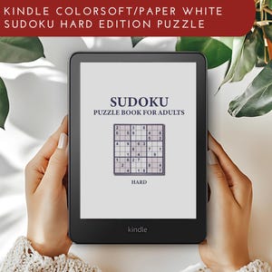 Hard Sudoku Puzzle: 200 Pages for Kindle Scribe (PDF)